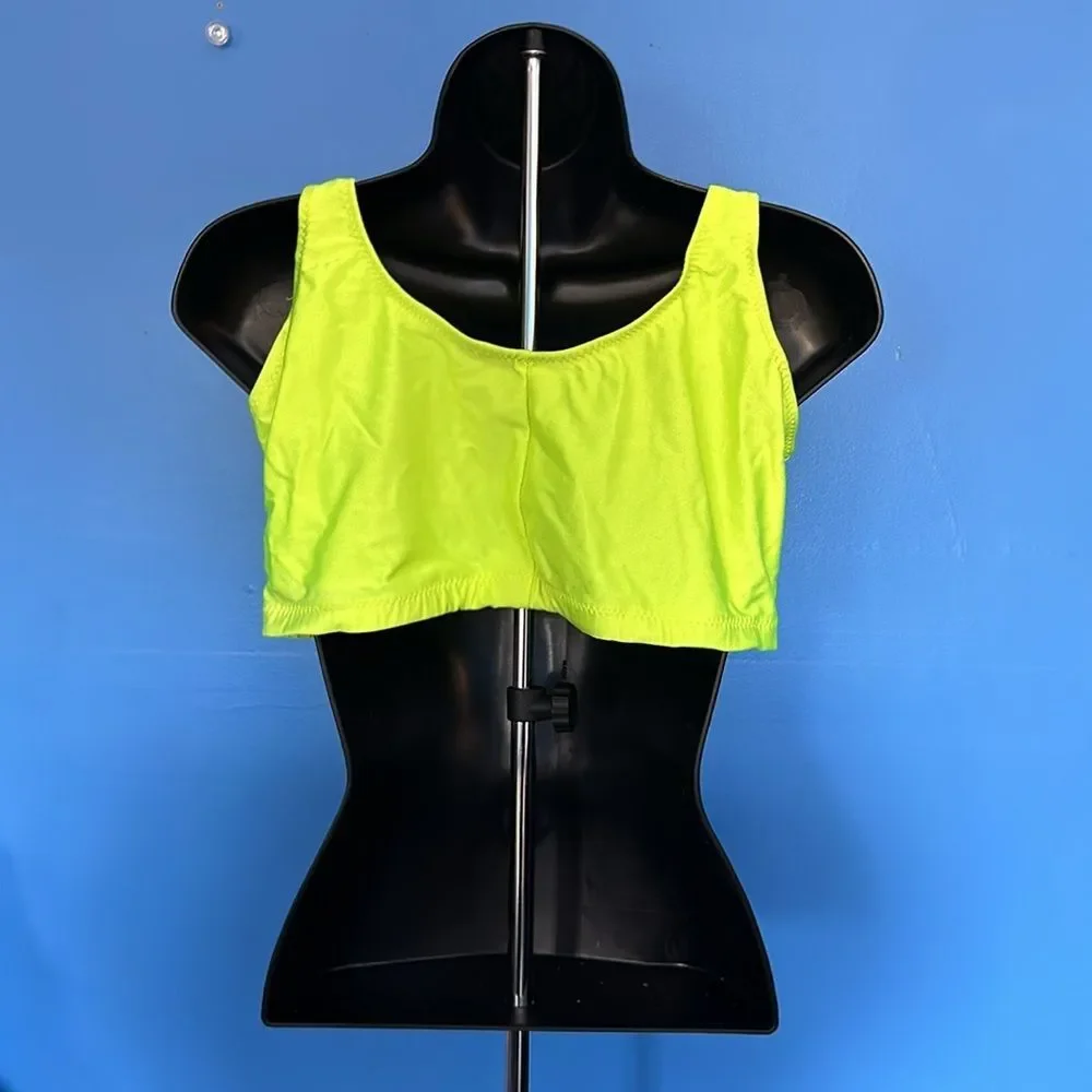 Bikini Top Neon Yellow Multi Color